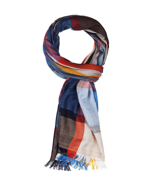 Striped Scarf | Blue