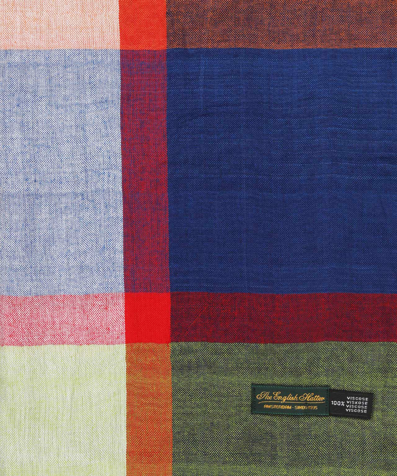 Streep sjaal | Blauw Multi Ruit