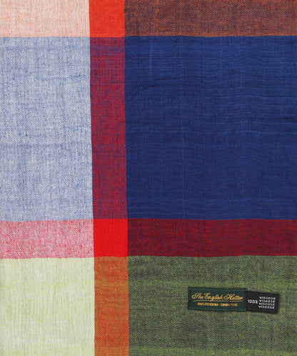 Streep sjaal | Blauw Multi Ruit