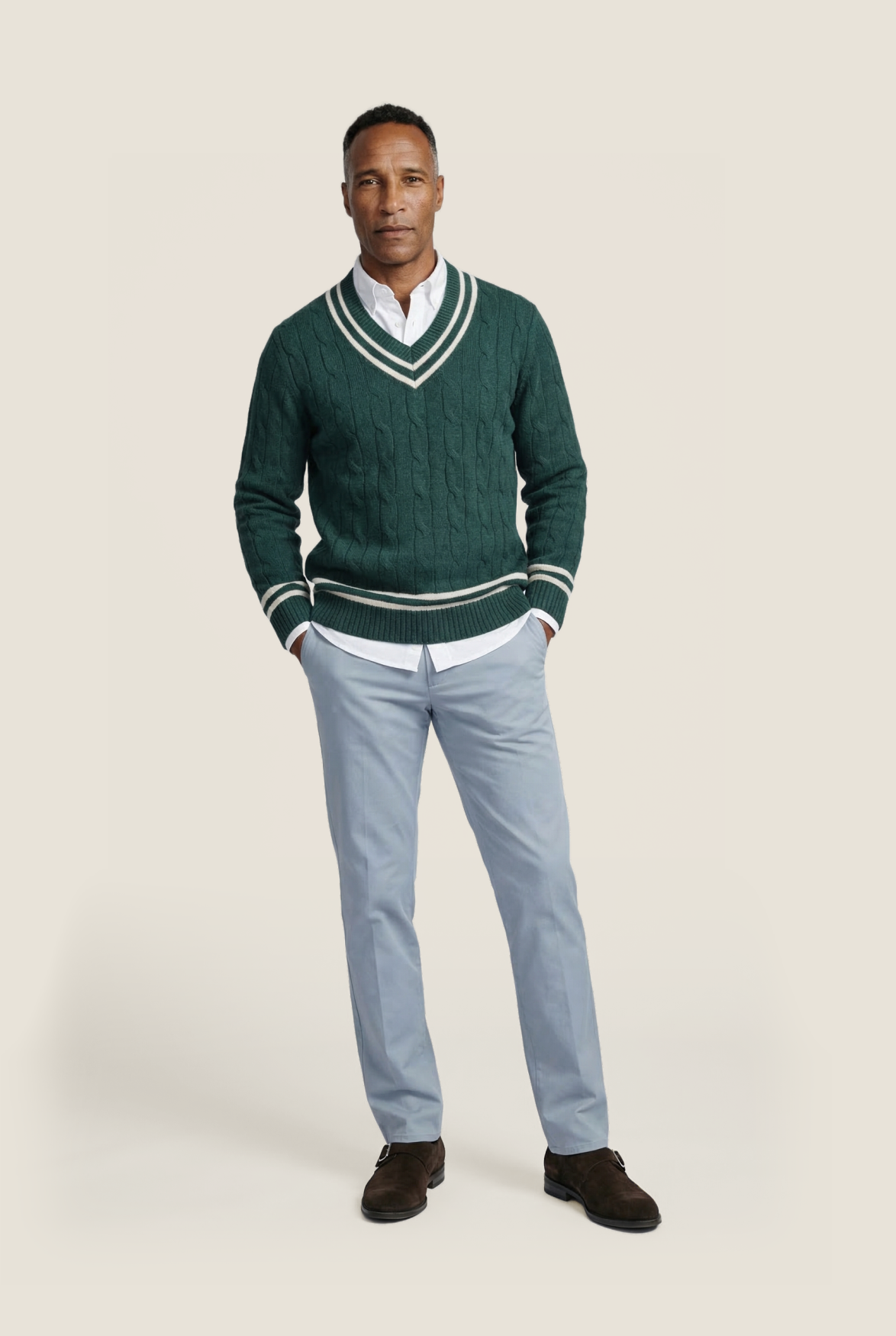 Cricket Pullover v-neck | Green