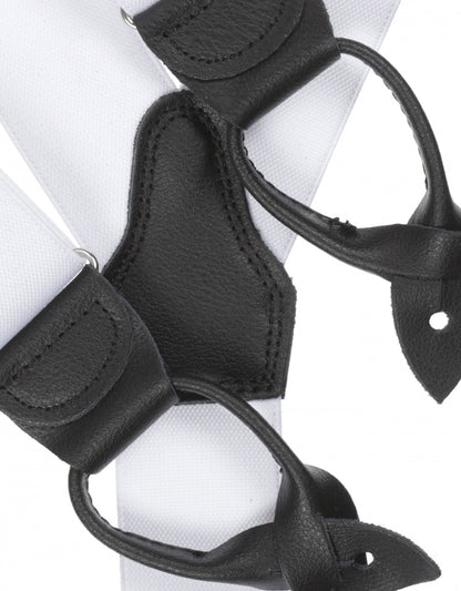 Braces with cuffs | White