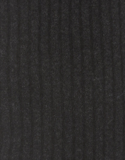Rib Scarf Merino Wool Mix 165X16 | Anthracite Grey