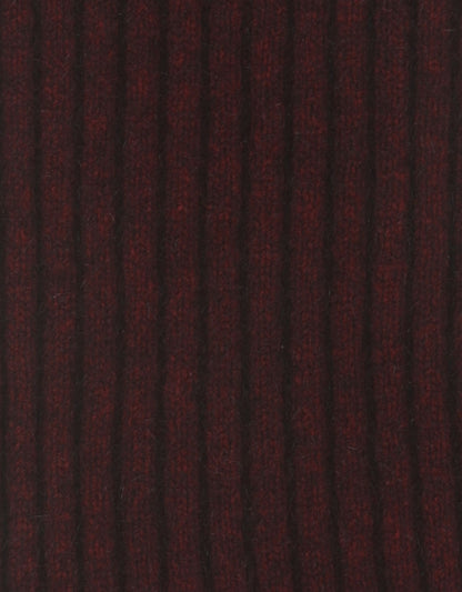 Rib Scarf Merino Wool Mix 165X16 | Bordeaux Red