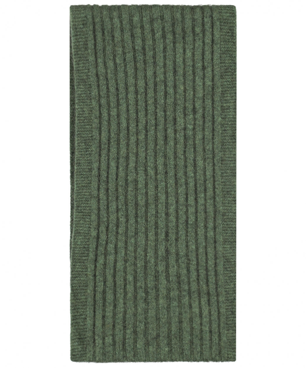 Rib scarf merino wool mix 165X16 | Green