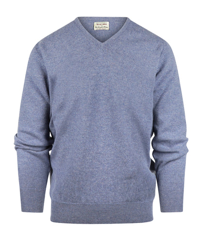 V-Hals Lamswol Promo | Blue Lovat