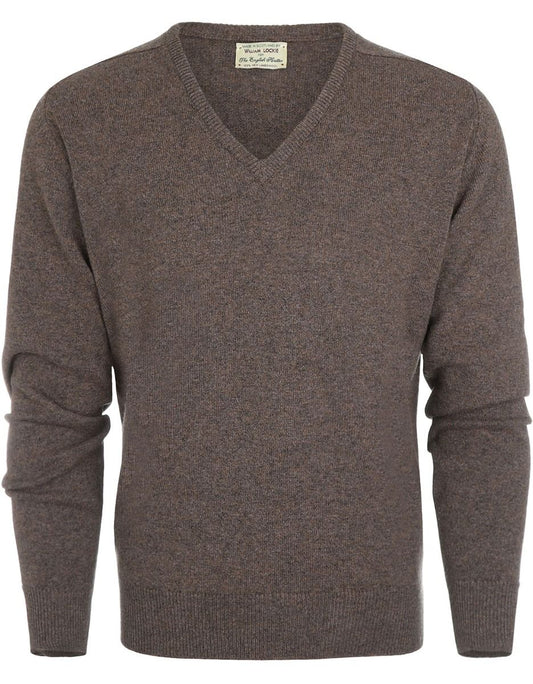 Pullover mit V-Ausschnitt aus Lammwolle *Sale* | Bark