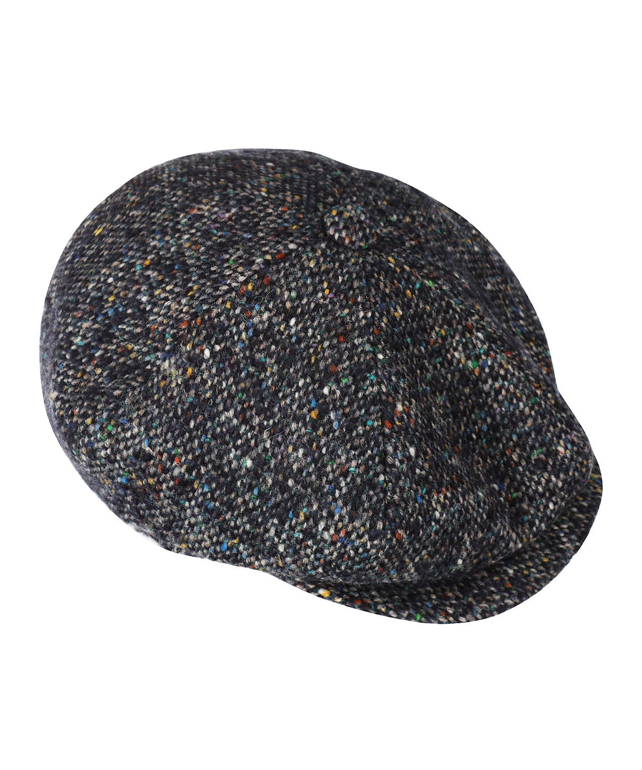 Ballon Tweed Cap | Navy Multi Tweed