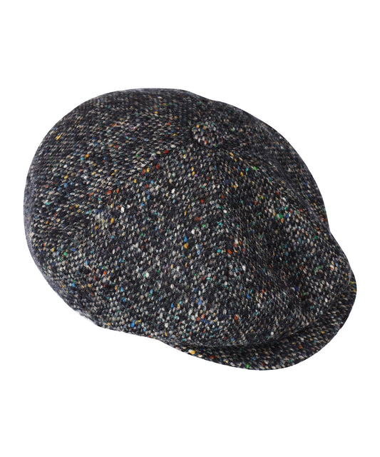 Ballon Tweed Cap | Navy Multi Tweed