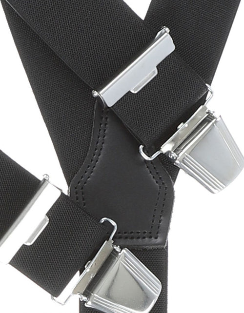 Elastische bretels met clips | Zwart