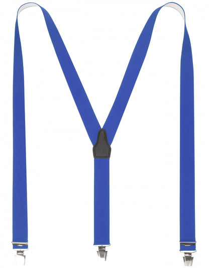 Elastic Braces with Clips | Blue