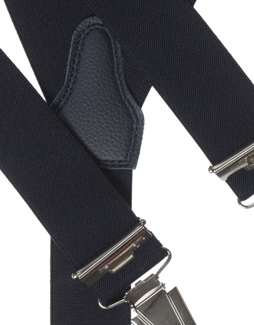 Elastische bretels met clips | Navy Blauw