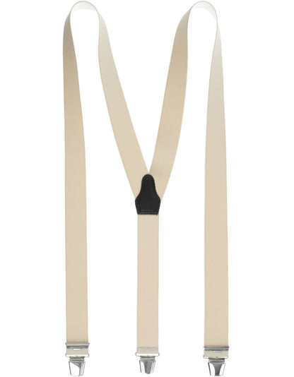 Elastic Braces with Clips | Beige