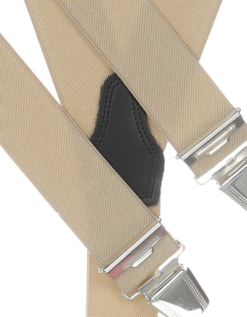 Elastische bretels met clips | Bruin