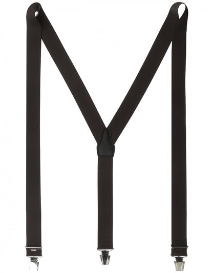 Elastic Braces with Clips | Brown
