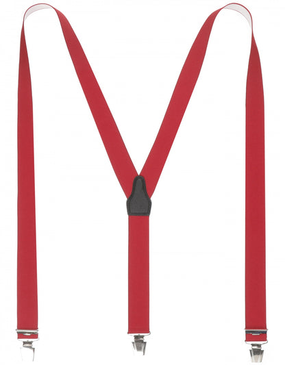 Elastic Braces with Clips | Red