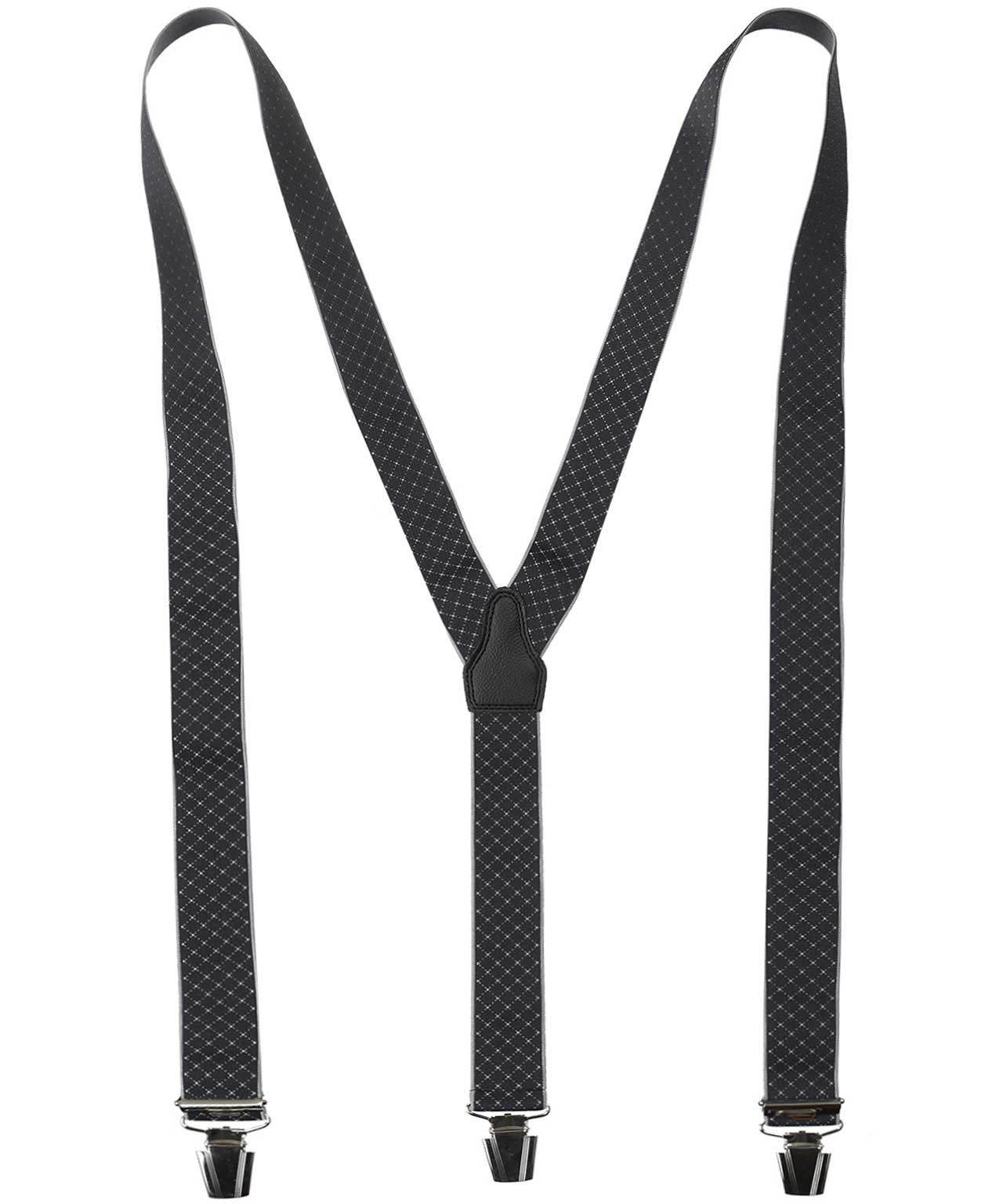 Bretels Clips Design | Zwart Ruit Fijn