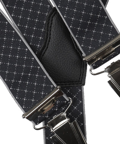 Bretels Clips Design | Zwart Ruit Fijn