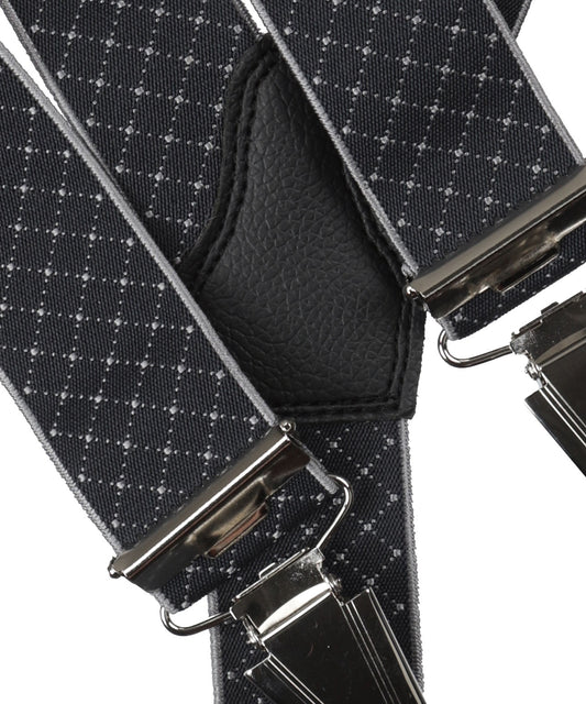 Bretels Clips Design | Zwart Ruit Fijn