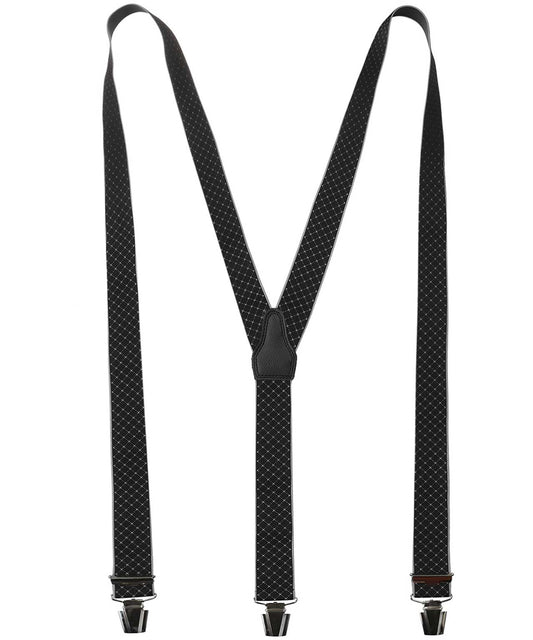 Bretels Clips Design | Grijs Ruit Fijn