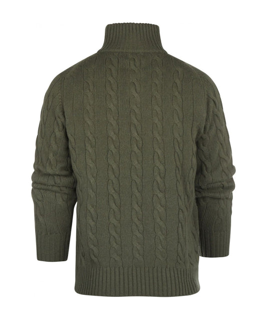 Polo Cashmere/Merino | Olive Green
