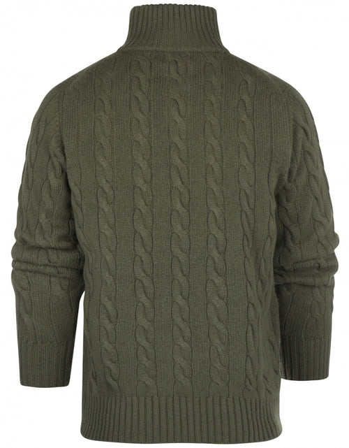 Pullover polo cashmere merino wol | Groen