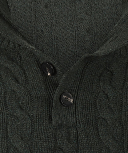 Polo Cashmere/Merino | Dark Green