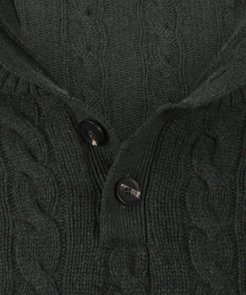 Pullover polo cashmere merino wol | Groen