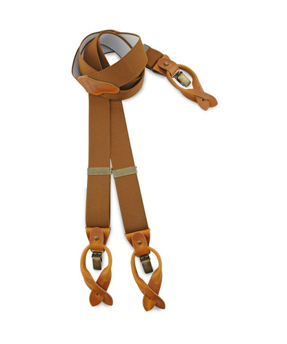 Luxe Bretels Clip/Leer | Cognac