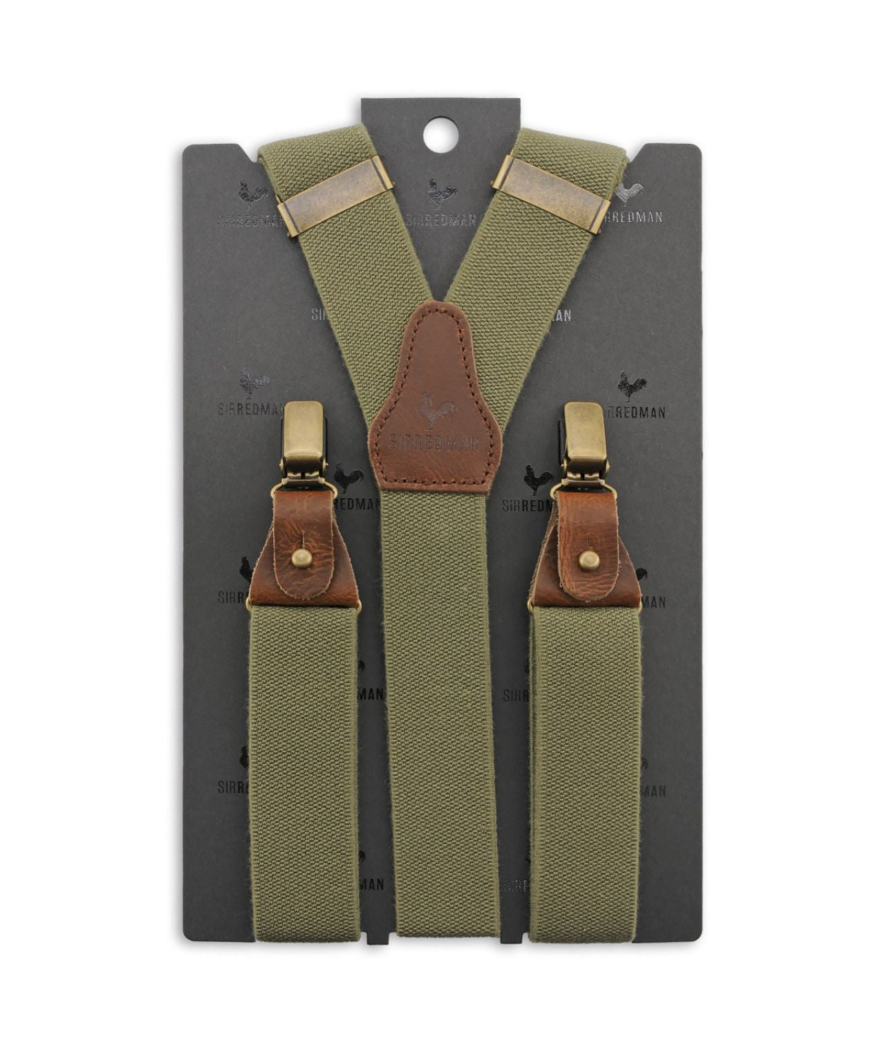 Luxe Bretels Clip/Leer | Groen