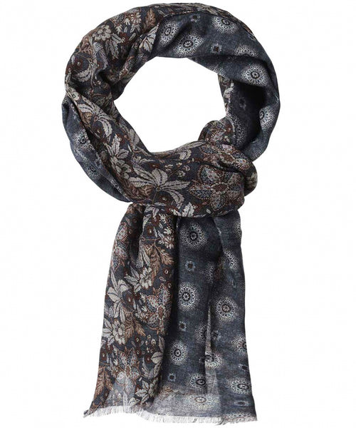Dunne wollen sjaal | Blauw