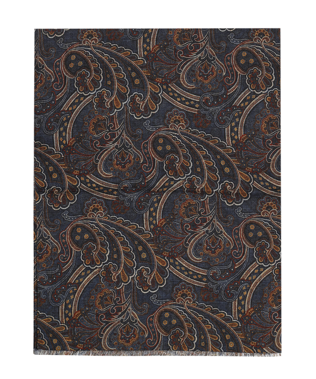 Thin wool scarf | Blue