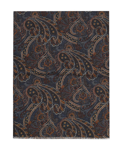 Thin wool scarf | Blue