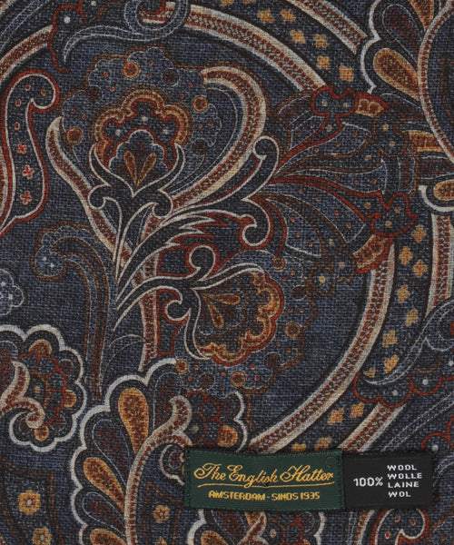 Dunne wollen sjaal | Blauw