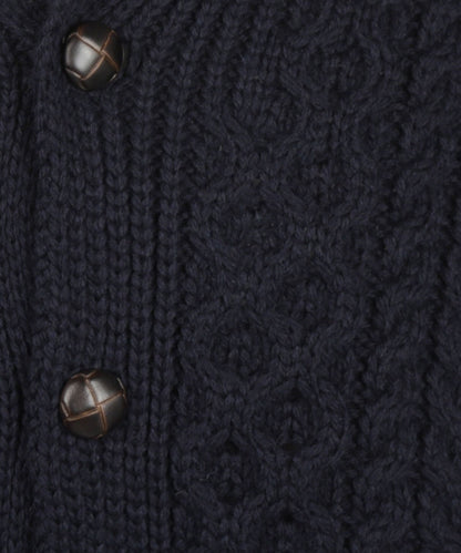 Aran Vest wol | Navy