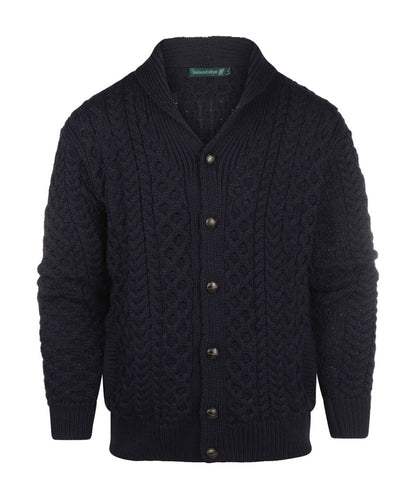 Aran Vest wol | Navy