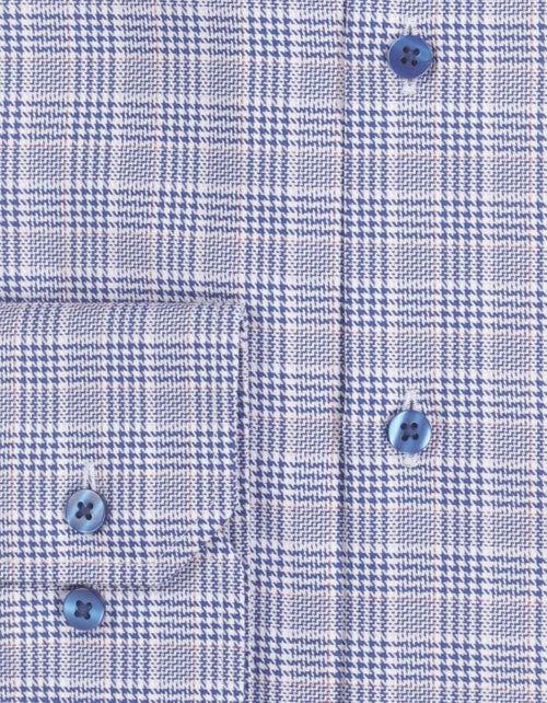 Overhemd geruit button down | Blauw