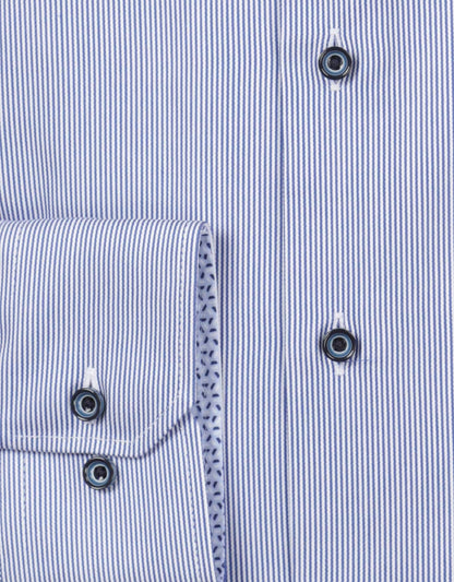 Shirt checked button down | Blue
