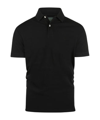 Polo piqué korte mouw | Zwart
