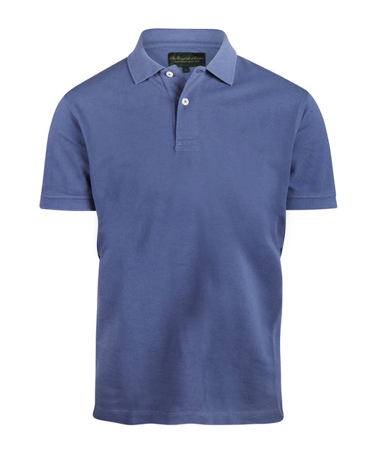 Polo Korte mouw | Gewassen Blauw