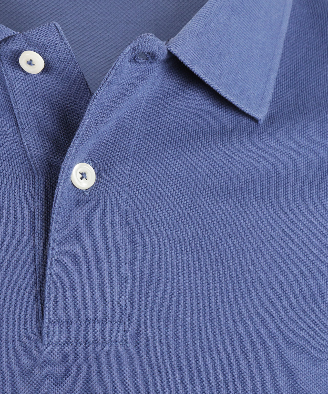 Polo Korte mouw | Gewassen Blauw
