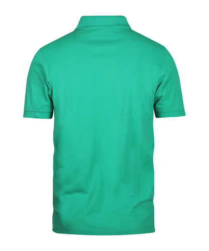 Kurzärmeliges Piqué-Poloshirt | Grün
