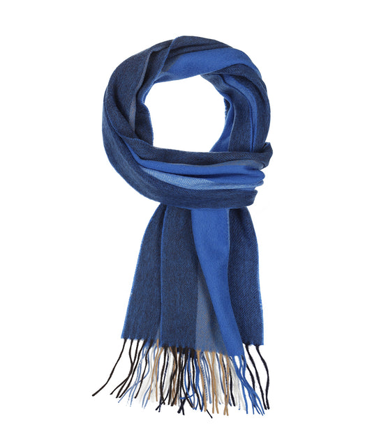 Sjaal Wol/Cashmere 30X190 | Blauw