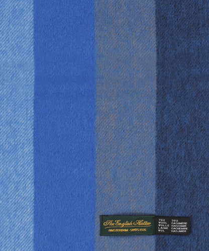 Sjaal Wol/Cashmere 30X190 | Blauw