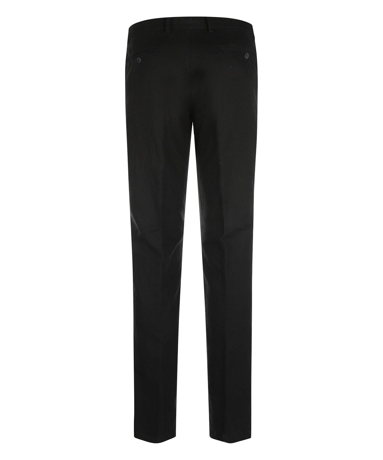 Derby Linnen/Katoen Pantalon | Zwart