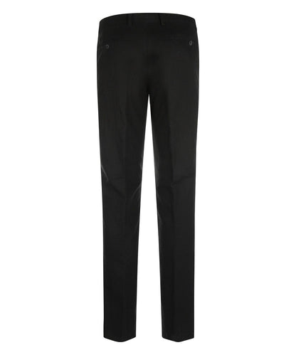Derby Linnen/Katoen Pantalon | Zwart