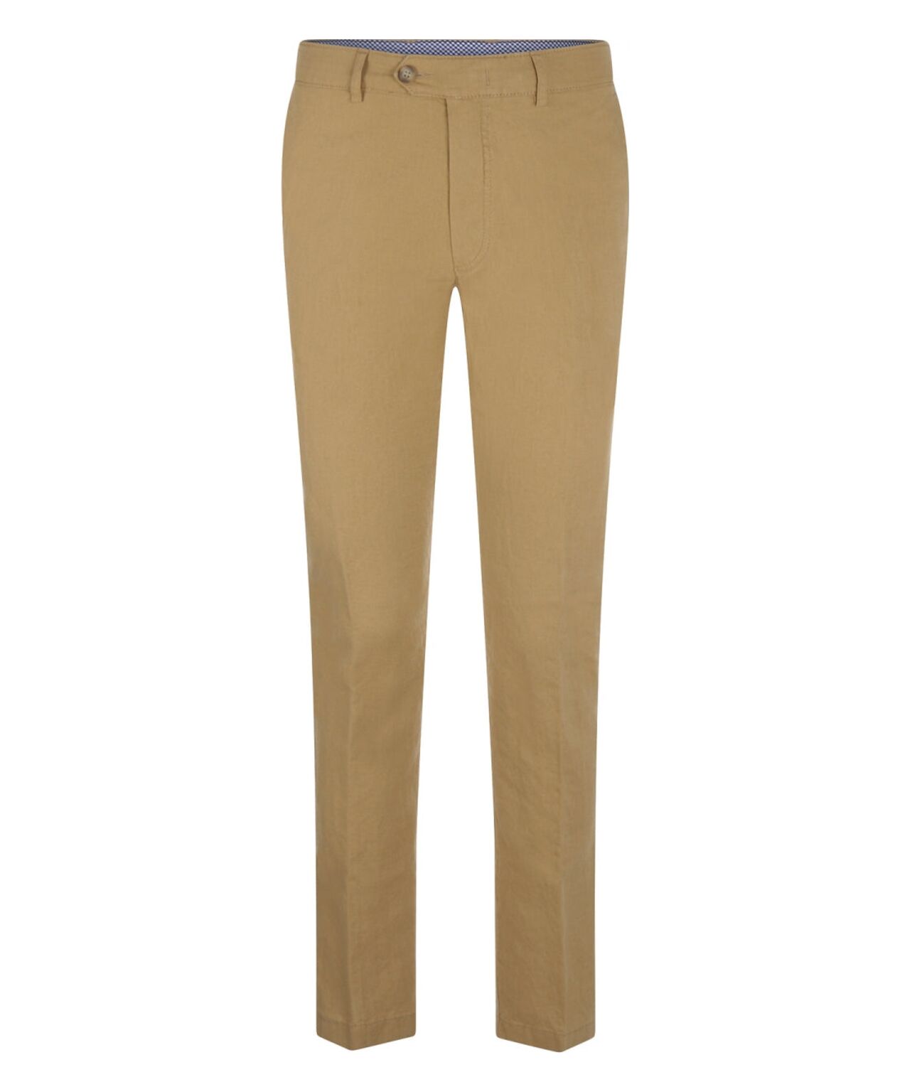 Linnen Katoen Chino Derby  | Camel