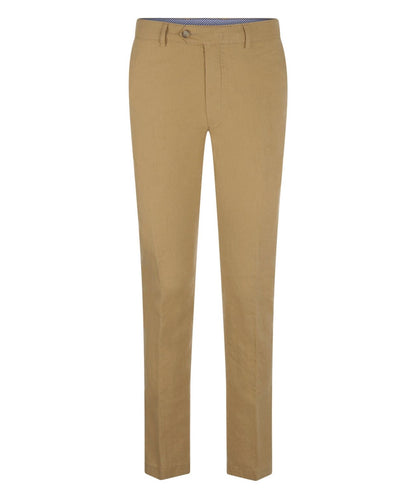 Linnen Katoen Chino Derby  | Camel