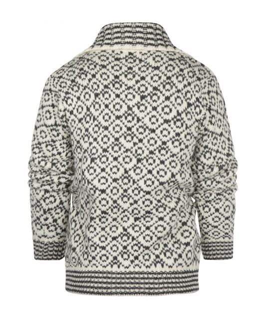 Svalbard-Pullover mit hohem Reißverschluss | Weiß