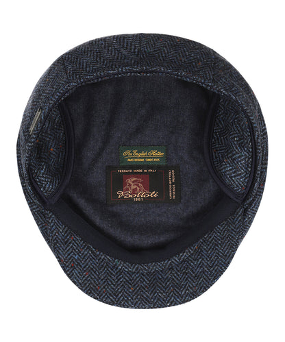Tweed Cap | Navy/Blauw herringbone