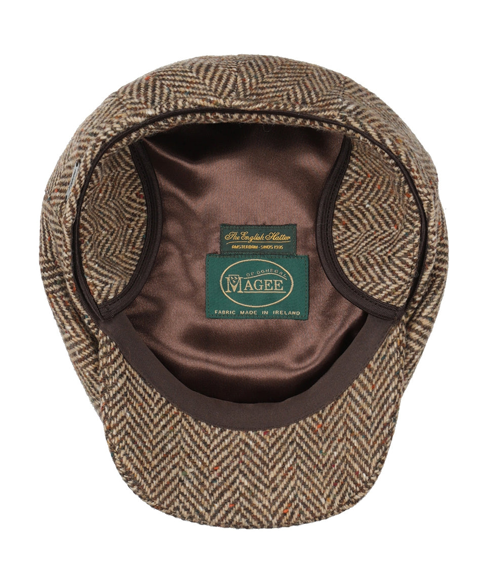 Tweed Cap with Earflaps | Brown